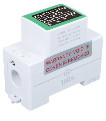 Obrázok produktu pre PZEM-008 Meter prúdu na DIN lištu, digitálny elektromer, watt, kWh, wattmeter, monitor, ampérmeter, voltmeter, striedavý prúd 50šC300 V, 100 A, s LCD displejom