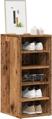 Produktbild von "im " Schuhschränke 2 Stk. Altholz-Optik 32x35x70 cm Holzwerkstoff - Schuhregale CC24285