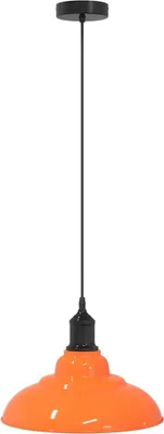 Zdjęcie produktu dla Lampa Wisząca Z Regulacją Wysokości E27 Pomarańczowy Połysk Lumarko! Lumarko!