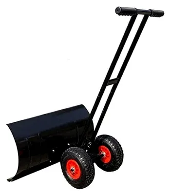 Produktbild von Robuster Rollender Schneeschieber – Effizientes Werkzeug zum Schneeräumen von Einfahrten und Gehwegen im Winter