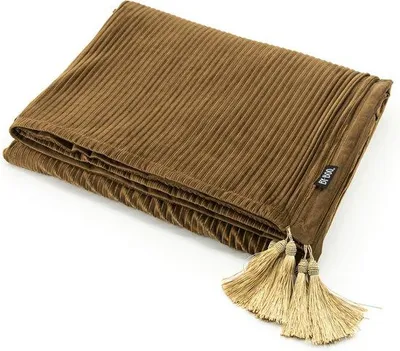 Produktbild von Unyqoos® Wohndecke 150 x 200 cm, Ockergelb – Plaid / Decke