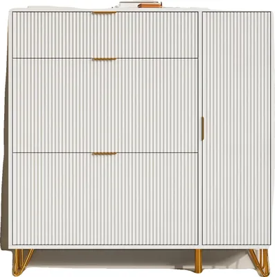 Image de Armoire à chaussures, design étroit, compartiments réglables, style A