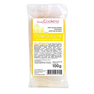 Produktbild von Zuckerteig - Gelb 100g