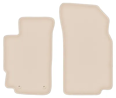 Produktbild von DURBAN Beige Velours-Fußmatten vorne für Peugeot 406 Coupé (1995-2004)