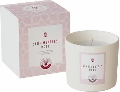 Produktbild von Engels Kerzen Duftkerze Sentimentals S im Glas - Rose, Rapswachs, Weiß, 10 cm, 64000010044