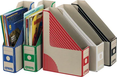 Image de Porte-revue A4 Emba, carton, dos 7,5 cm, vert