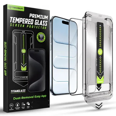 Produktbild von Techsuit - TitanGlass FullCover Schutzglas für iPhone 17 Air – schwarz