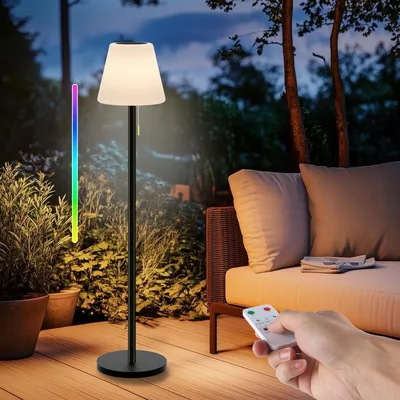 Obrázek produktu pro Solární stojací lampa – s baterií, LED, bezdrátová, s funkcí stmívání