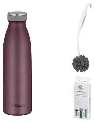 Immagine prodotto di THERMOS TC BOTTLE 0,50 l Trinkflasche burgundy mat – Vorteilsset mit Reinigungsbürste CLEAN FIX 30 cm | HAN 4067301050 | EAN 5010576984814