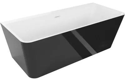 Obrázek produktu pro Mexen Volta volně stojící vana ke stěně 170 x 75 cm, bílá/černá, bílý přepad - 51131707575-20