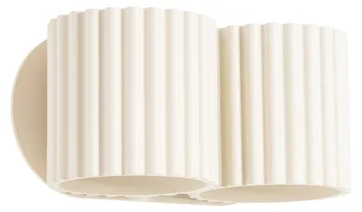 Produktbild von Wandlampe Aluminium G9 21 cm breit Up Down Beige 2-flammig länglich Modern