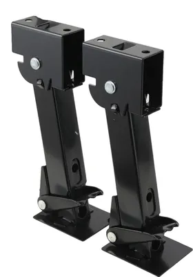 Productafbeelding van Aanhangwagenstabilisatoren, draagvermogen 450 kg, stalen constructie, hoogteverstelling van 290 mm tot 455 mm, verstelbaar, geschikt voor campers en aanhangwagens
