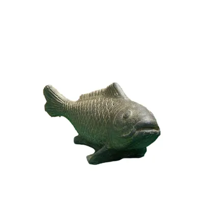 Produktbild von Schöner Fisch aus Steinguss perfekt für den Garten die Terrasse oder den Vorgarten ist Frostfest Witterungsbeständig und Neu 16cm H, AP-FISH-040af