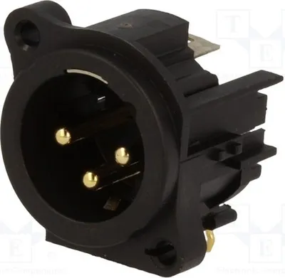 Produktbild von 1x Buchse männlich THT PIN: 3 schraubbar mit 90°-Winkel 133V AC3MAH-AU-PRE -Stec
