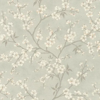 Produktbild von Vliestapete 456752 Tapete Blumen Floral 53 x 1005 cm Rasch Country Charme Grau