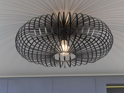 Trio Leuchten Johann Deckenleuchte Ø50cm 60W Schwarz