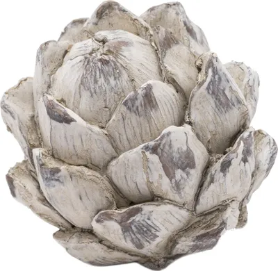 Produktbild von Hill Interiors - Ornament "Garda", Artischocke HI4070 (11 cm x 9 cm x 9 cm) (Naturweiß/Steinfarben)