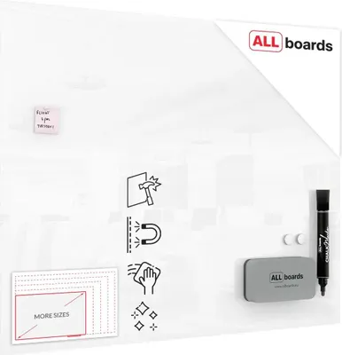 Produktbild von Glasboard - Premium SUPERWHITE Perlweiß 150x120cm