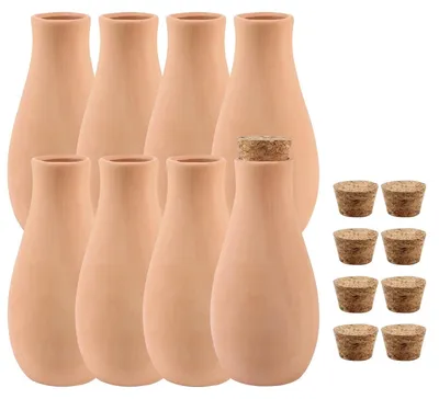 Obrázek produktu pro 8 kusů terakotových květináčů s víkem