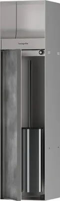 Productafbeelding van Hansgrohe XtraStoris inbouw-toiletborstelhouder met papierhouder en betegelbare deur