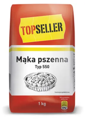 Imagen del producto de Harina de trigo, tipo 550, 1 kg. (Producto más vendido)