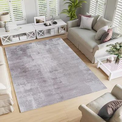 Produktbild von Conceptum Hypnose, Woopamuk206, Teppich (120 x 180), 70 % BAUMWOLLE / 30 % POLYESTER, Grau, 120 x 180 cm