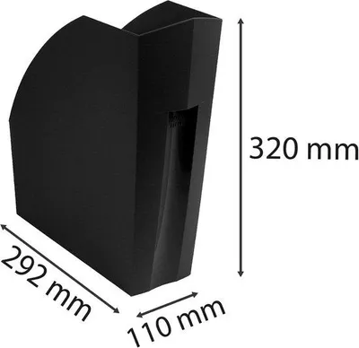 Produktbild von Ökologischer Magazinhalter schwarz 29x25cm