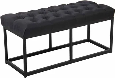 Produktbild von Sitzbank HLO-CP4 Stoff Schwarz 100 cm  schwarz
