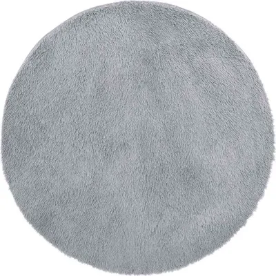 Produktbild von Teppich Shaggy Hochflor NAVARRA Silbergrau 240x240 cm Polyester