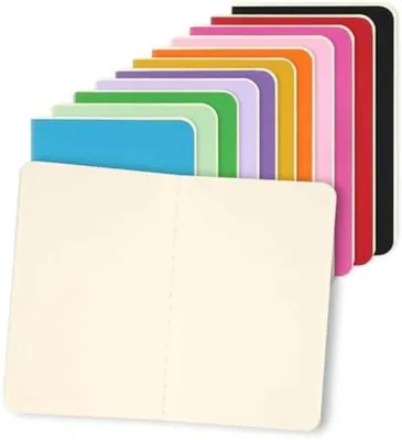 Produktbild von Notizbuch Klein Blanko Tragbares Notizheft bunte Schulhefte Set