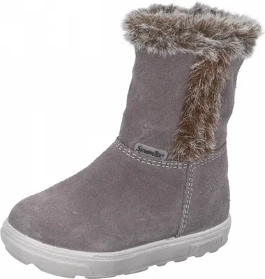 Produktbild von RICOSTA Stiefel USKY von PEPINO für Spaß beim Laufen im Schnee Reißverschluss Rauleder Lammwollfutter Mädchen Meteor Grau Größe 21
