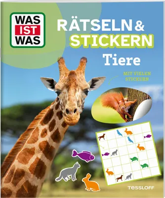 Produktbild von WAS IST WAS Rätseln und Stickern: Tiere