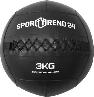 Produktbild von Sporttrend 24® Wall Ball 3-12kg in schwarz | Gewichtsball, Trainingsball, Gewicht, Ball, Bälle, Fitness (3kg)