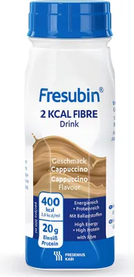 Produktbild von Fresubin 2 kcal Fibre Drink Cappuccino Trinkfl. 4X200 ml
