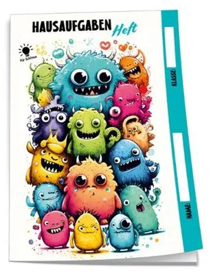 Produktbild von Trötsch Hausaufgabenheft für Schlaue Monster