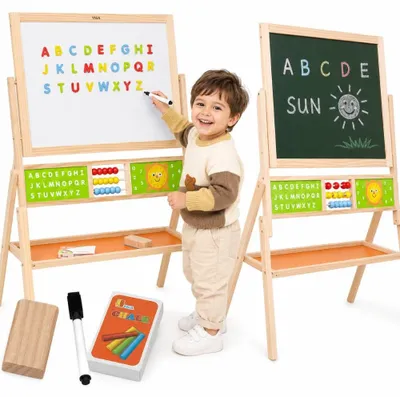 Productafbeelding van Viga Groot Educatief Bord 2 In 1