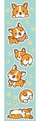 Immagine prodotto di Segnalibro rigido tradizionale, design Corgi "kawaii" - Henry