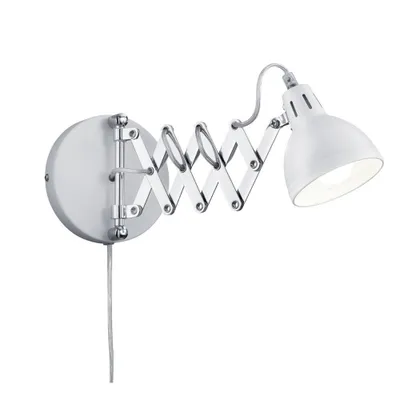 Zdjęcie produktu dla Kinkiet SCISSOR biały chromowany 1xE14x28W metal wym:15x15x15cm IP20 RL