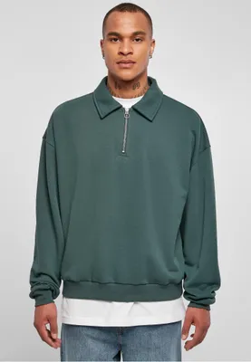 Image de Urban Classics Col chemise Crew bottlegreen - XL