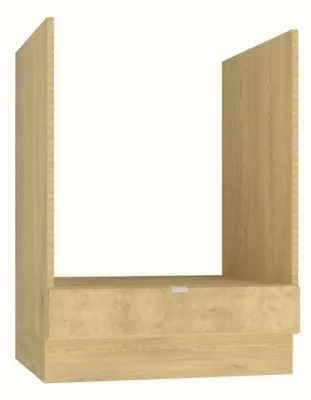 Produktbild von Küchenunterschrank 60 cm - Cremona-Eiche - Einbauschrank für den Backofen - Höhenverstellbar