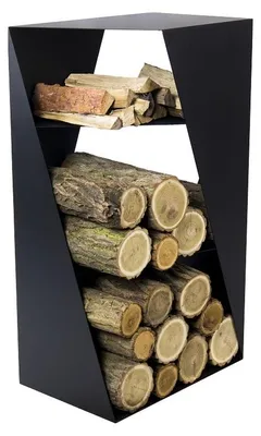 Produktbild von MAGNUS Brennholzregal R156 Schwarz Kaminregal Holzregal Ofenregal Regal