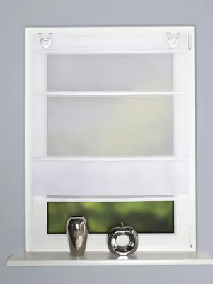 Produktbild von Home Wohnideen Raffrollo weiß 130 x 45 cm