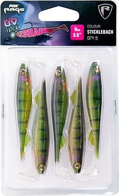 Zdjęcie produktu dla Fox Rage Slick Shad Ultra UV 9cm 3.5 Stickleback x 5 przynęta miękka