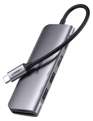 Zdjęcie produktu dla Ugreen 15214, Przewodowa, USB 3.2 Gen 1 (3.1 Gen 1) Type-C, 100 W, Liliowy, Metaliczny, MicroSD (TransFlash), SD, 64 GB