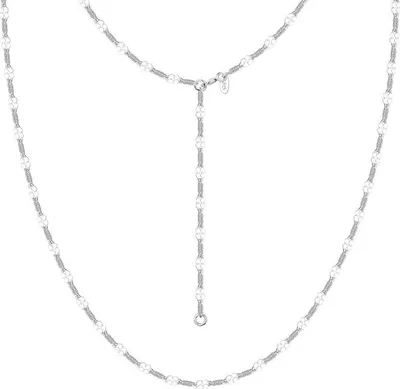 Produktbild von SILBERKETTEN STORE Bauchkette Plättchenkette 3,4mm - 925 Silber, Länge wählbar - 65cm