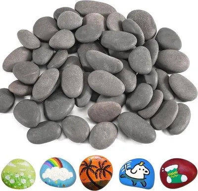 Obrázok produktu pre Malé prírodné kamienky s rozmermi 2–3 cm, ploché, na maľovanie