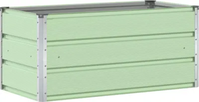 Produktbild von vidaXL Pflanzkübel Pastellgrün 100 x 50 x 45 cm Verzinkter Stahl