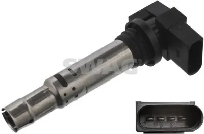 Produktbild von SWAG 30 92 2038 Zündspule für VW Golf IV Schrägheck (1J1) GOLF VI (5K1) Golf V Schrägheck (1K1) POLO (9N) Polo Schrägheck (6R1, 6C1)