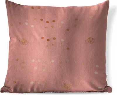 Produktbild von MuchoWow® Zierkissen Sofakissen Wohnzimmer Dekokissen 40x40 cm Blume - Rose - Muster - Foto Kissen - Schlafzimmer Dekoration