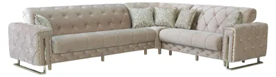 Produktbild von ECKSCHLAFSOFA Shimla Beige - Langer Schenkel Links